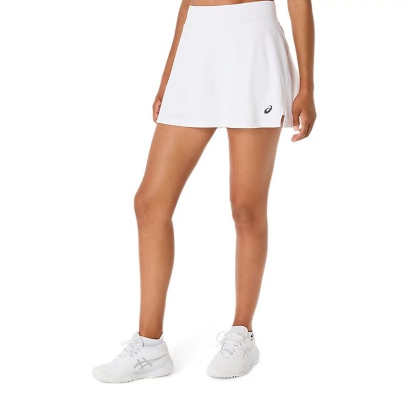 Asics กระโปรงเทนนิสผู้หญิง Women's Court Skirt | Brilliant White ( 2042A369-100 ) - Image 3