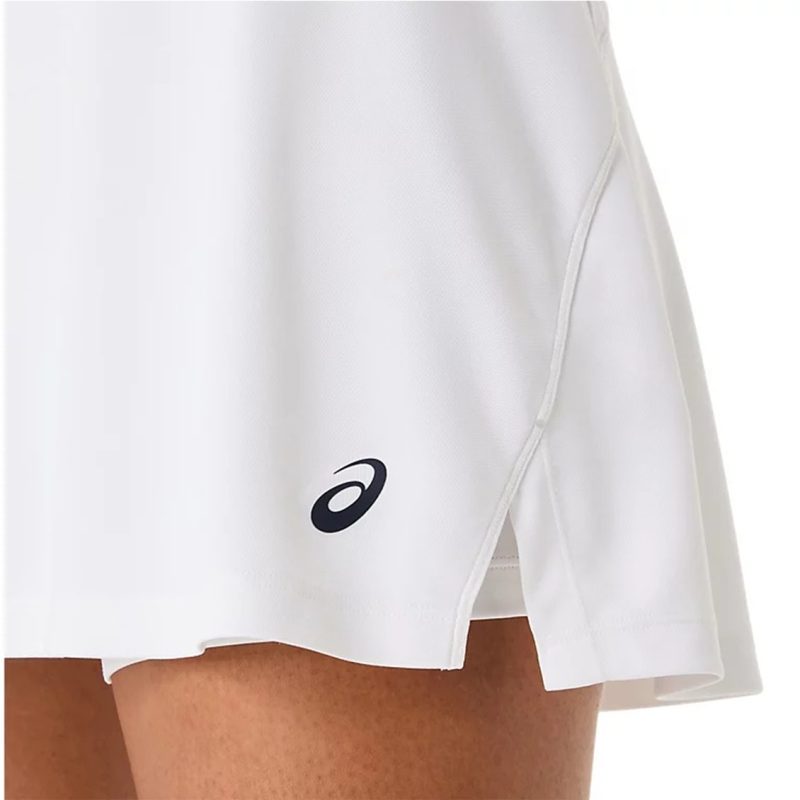 Asics กระโปรงเทนนิสผู้หญิง Women's Court Skirt | Brilliant White ( 2042A369-100 ) - Image 5