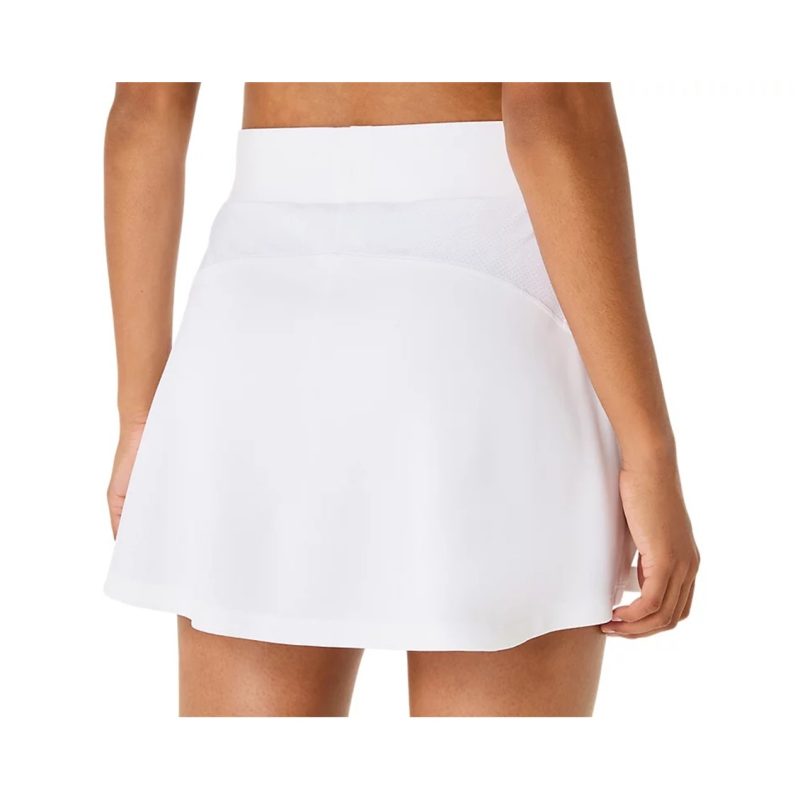 Asics กระโปรงเทนนิสผู้หญิง Women's Court Skirt | Brilliant White ( 2042A369-100 ) - Image 4