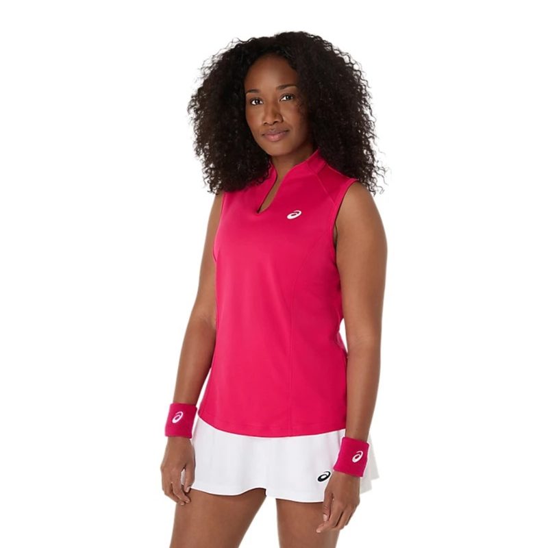 Asics เสื้อเทนนิสผู้หญิง Women's Court Tank | Bright Rose ( 2042A370-702 ) - Image 3