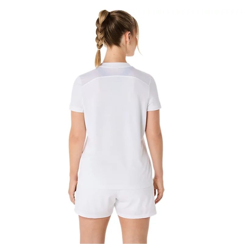 Asics เสื้อเทนนิสผู้หญิง Women's Court SS Top | Brilliant White ( 2042A371-100 ) - Image 2