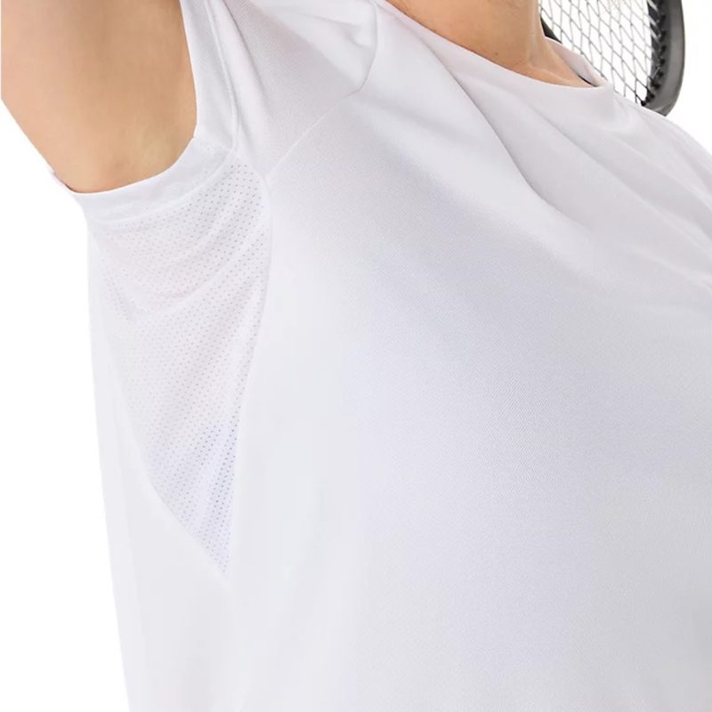 Asics เสื้อเทนนิสผู้หญิง Women's Court SS Top | Brilliant White ( 2042A371-100 ) - Image 5