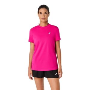 Asics เสื้อเทนนิสผู้หญิง Women's Court SS Top | Pink Rave ( 2042A371-701 )