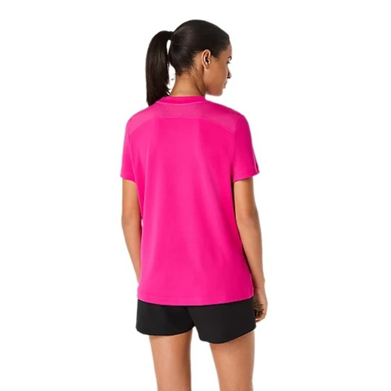 Asics เสื้อเทนนิสผู้หญิง Women's Court SS Top | Pink Rave ( 2042A371-701 ) - Image 2