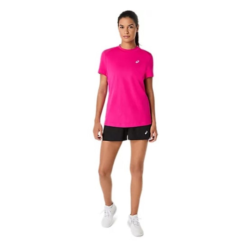 Asics เสื้อเทนนิสผู้หญิง Women's Court SS Top | Pink Rave ( 2042A371-701 ) - Image 6
