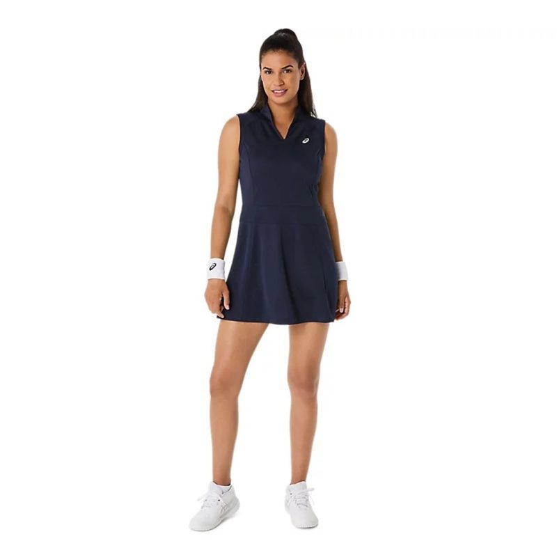 Asics ชุดเดรสเทนนิสผู้หญิง Women's Court Dress | Midnight ( 2042A372-400 ) - Image 7