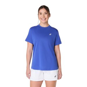 Asics เสื้อเทนนิสผู้หญิง Women's Court SS Top | Dark Cobalt ( 2042A371-403 )