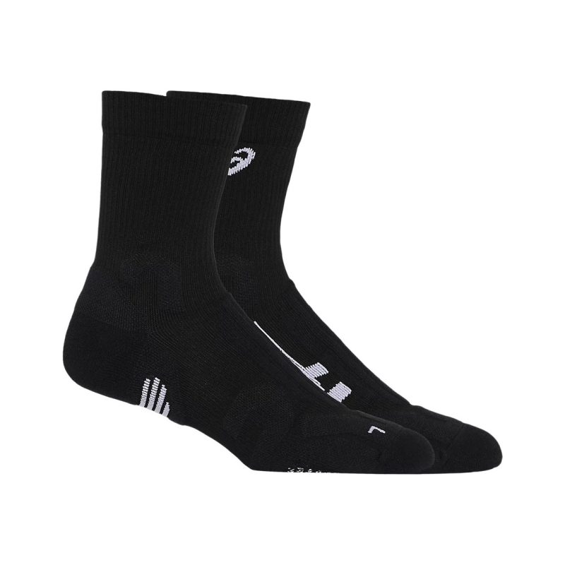 Asics ถุงเท้าเทนนิส Court + Tennis Ankle Socks | Performance Black ( 3043A071-001 )