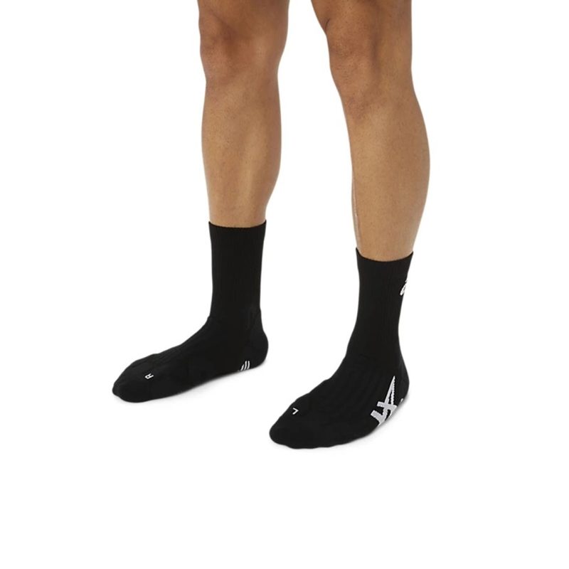 Asics ถุงเท้าเทนนิส Court + Tennis Ankle Socks | Performance Black ( 3043A071-001 ) - Image 3