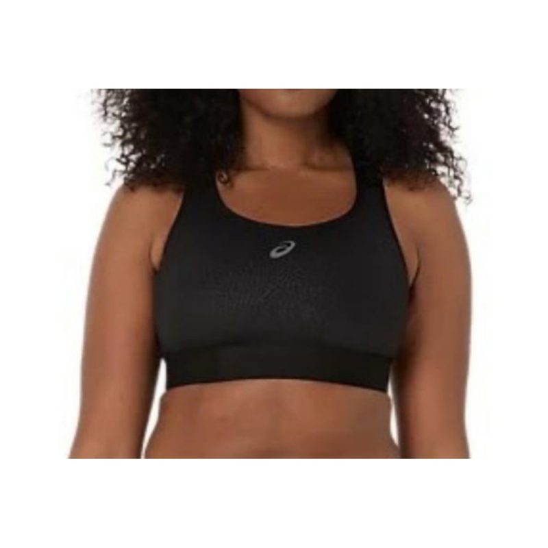 Asics สปอร์ตบรา Women's Game Compression Bra | Performance Black ( 2042A390-001 )