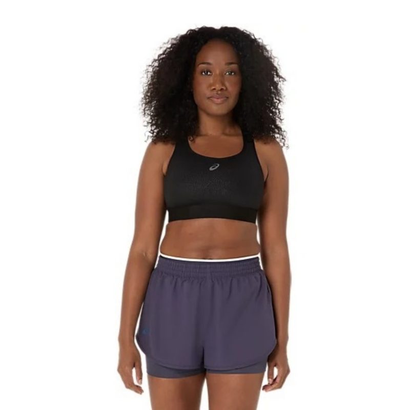 Asics สปอร์ตบรา Women's Game Compression Bra | Performance Black ( 2042A390-001 ) - Image 2