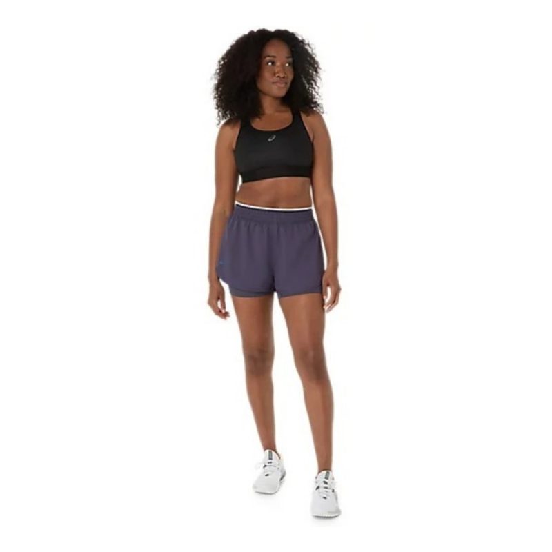 Asics สปอร์ตบรา Women's Game Compression Bra | Performance Black ( 2042A390-001 ) - Image 6
