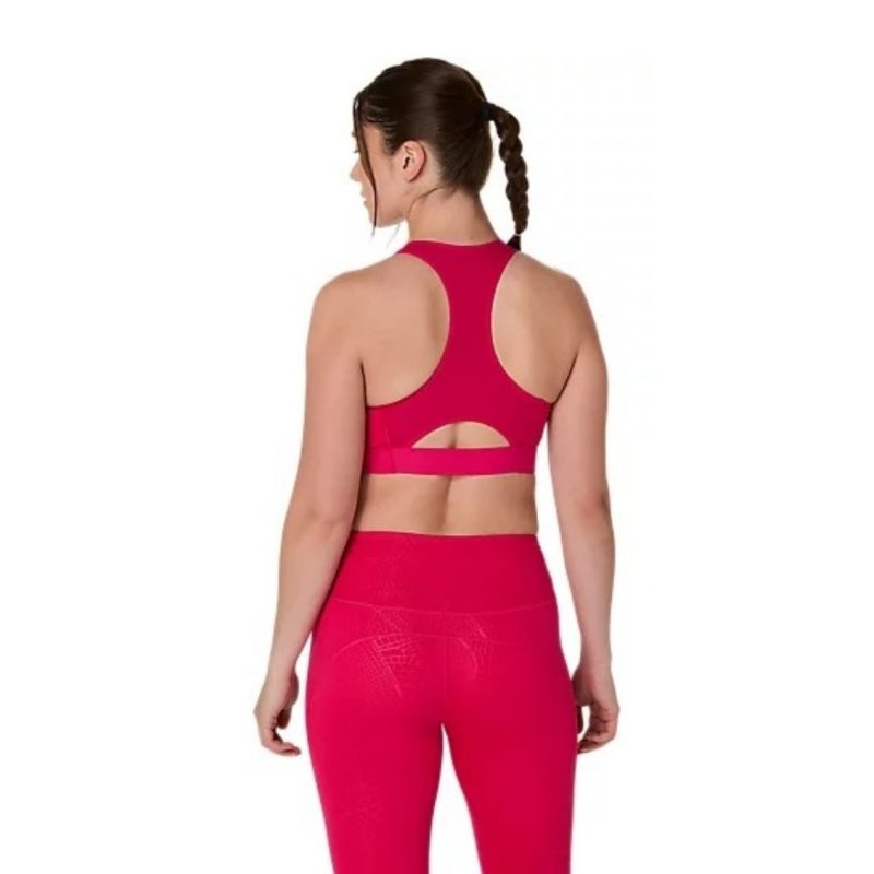 Asics สปอร์ตบรา Women's Game Compression Bra | Bright Rose ( 2042A390-700 ) - Image 3