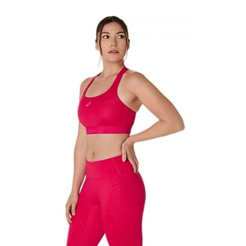 Asics สปอร์ตบรา Women's Game Compression Bra | Bright Rose ( 2042A390-700 ) - Image 4