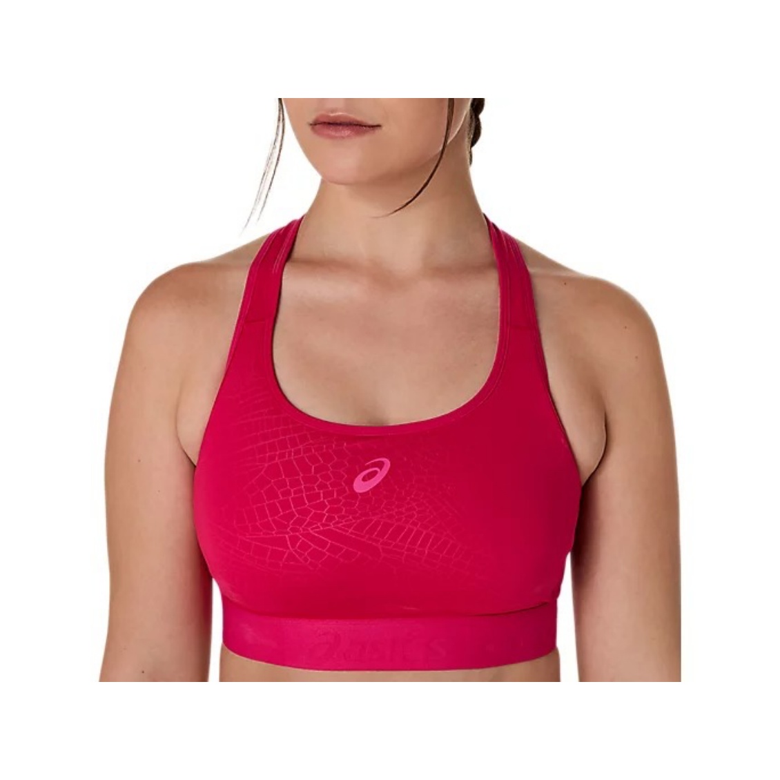 Asics สปอร์ตบรา Women's Game Compression Bra | Bright Rose ( 2042A390-700 )