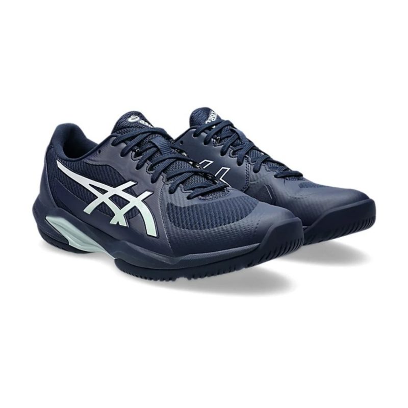Asics รองเท้าเทนนิสผู้ชาย Solution Swift FF 2 | Midnight/White ( 1041A466-401 ) - Image 2