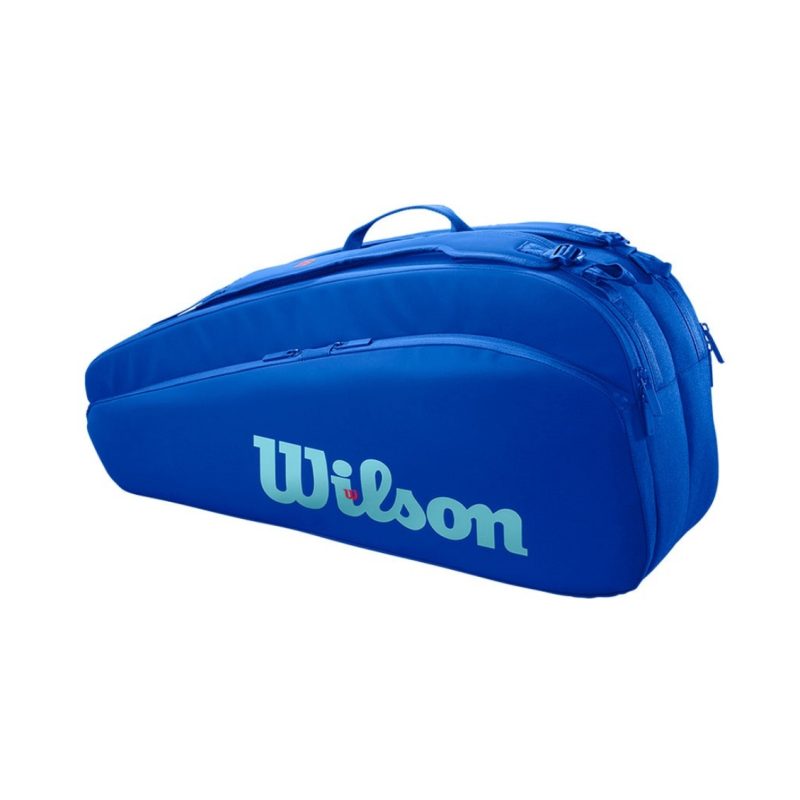 Wilson กระเป๋าเทนนิส Ultra V5 Tour 6PK Tennis Bag | Blue ( WR8044401001 ) - Image 2
