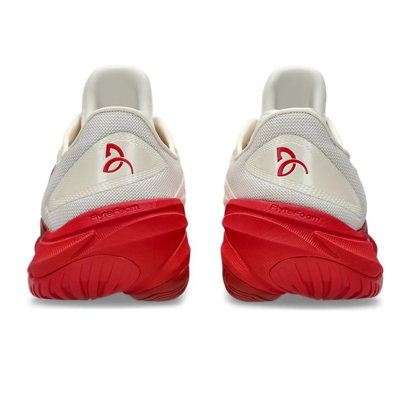 Asics รองเท้าเทนนิสผู้ชาย Court FF 3 Novak | Cream/Classic Red ( 1041A522-968 ) - Image 5