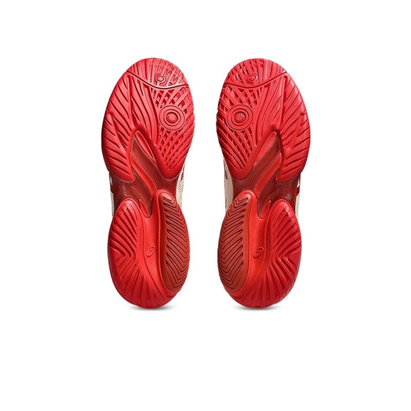 Asics รองเท้าเทนนิสผู้ชาย Court FF 3 Novak | Cream/Classic Red ( 1041A522-968 ) - Image 6