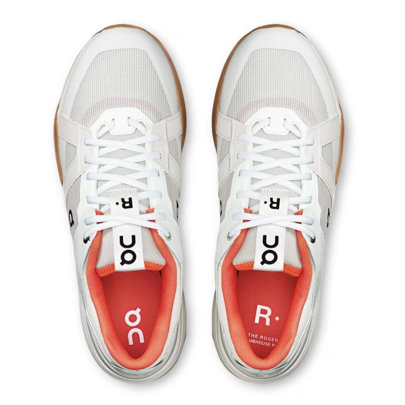 On รองเท้าเทนนิสผู้ชาย Men's The Roger Clubhouse Pro Tennis Shoes | Ivory | Flame ( 3MD30030849 ) - Image 6
