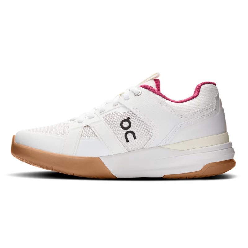 On รองเท้าเทนนิสผู้หญิง The Roger Clubhouse Pro Tennis Shoes | Ivory | Grenadine ( 3WD30054038 ) - Image 3