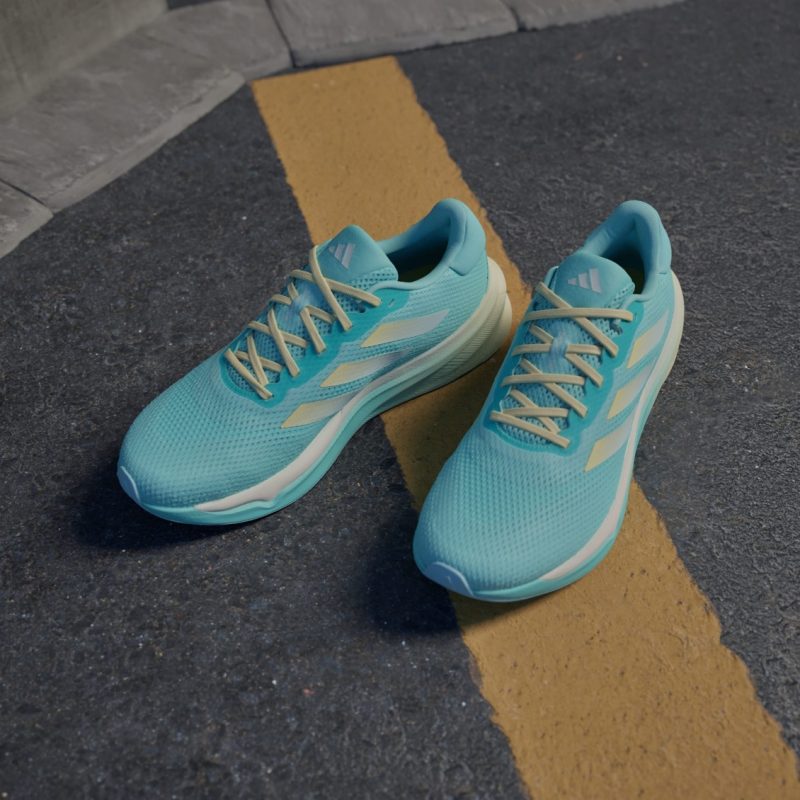 Adidas Men’s รองเท้าวิ่งผู้ชาย Supernova Stride Running | Flash Aqua / Almost Yellow / Zero Metalic ( IE1075 ) - Image 4