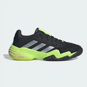 Adidas รองเท้าเทนนิสผู้ชาย Men's Barricade 13 Tennis Shoes | Core Black / Zero Metalic / Lucid Lemon ( IH2559 )