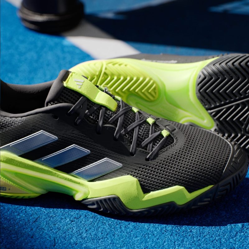 Adidas รองเท้าเทนนิสผู้ชาย Men's Barricade 13 Tennis Shoes | Core Black / Zero Metalic / Lucid Lemon ( IH2559 ) - Image 10