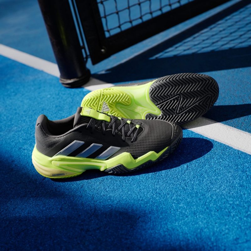 Adidas รองเท้าเทนนิสผู้ชาย Men's Barricade 13 Tennis Shoes | Core Black / Zero Metalic / Lucid Lemon ( IH2559 ) - Image 7
