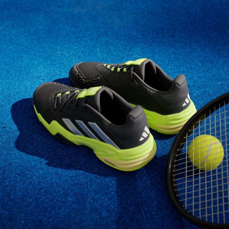 Adidas รองเท้าเทนนิสผู้ชาย Men's Barricade 13 Tennis Shoes | Core Black / Zero Metalic / Lucid Lemon ( IH2559 ) - Image 5