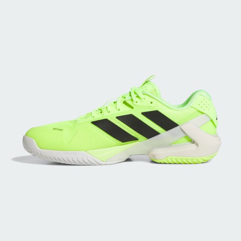 Adidas รองเท้าเทนนิสผู้ชาย Men's Adizero Ubersonic 5 Tennis Shoes | Lucid Lemon/Core Black/Cloud White ( IH2562 ) - Image 4
