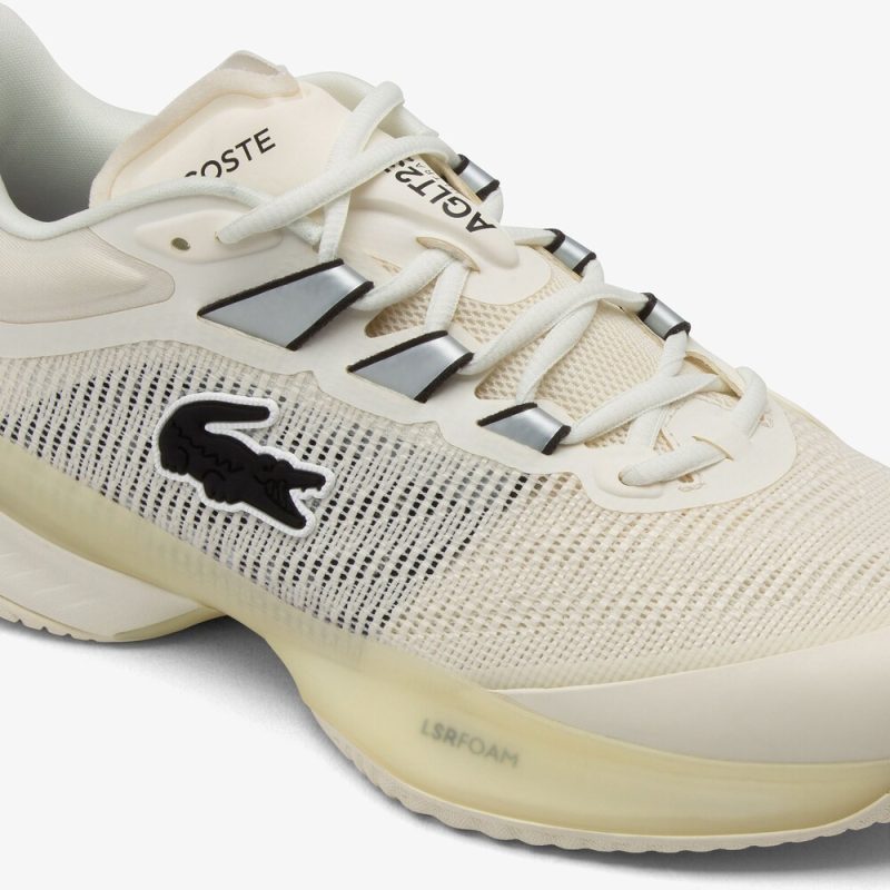 Lacoste รองเท้าเทนนิสผู้หญิง AG-LT23 Ultra Tennis Shoes | Off White / Off White ( 50SFA000618C ) - Image 6