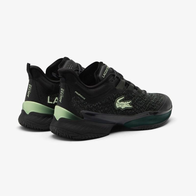 Lacoste รองเท้าเทนนิสผู้ชาย AG-LT23 Ultra Tennis Shoes | Black / Light Green ( 50SMA00072J9 ) - Image 3