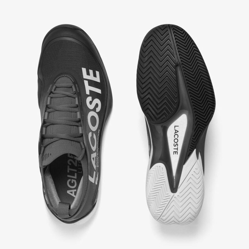 Lacoste รองเท้าเทนนิสผู้ชาย AG-LT25 Lite Tennis Shoes | Khaki/Black ( 50SMA00115E5 ) - Image 5