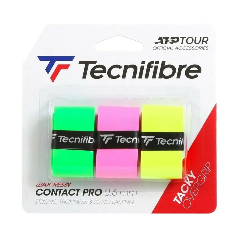 Tecnifibre เทปพันด้าม/กริ๊ปพันด้าม ไม้เทนนิสไม้แบดมินตัน Contact Pro Overgrips Tape Racket Tennis | Pink ( 52ATPCOASS ) - Image 5
