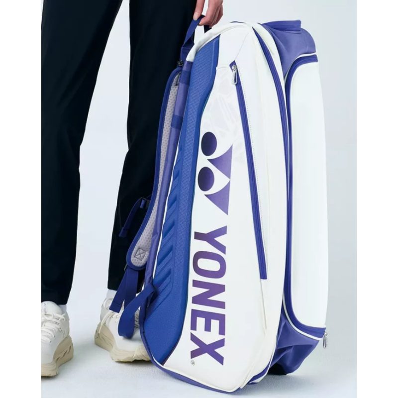 Yonex กระเป๋าเทนนิส Expert Racquet Bag (6pcs) | White/Deep Blue ( BA02526EXWDPB ) - Image 4