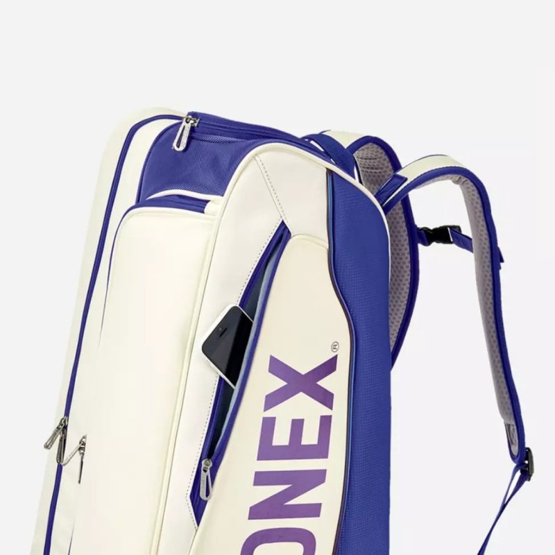 Yonex กระเป๋าเทนนิส Expert Racquet Bag (6pcs) | White/Deep Blue ( BA02526EXWDPB ) - Image 5