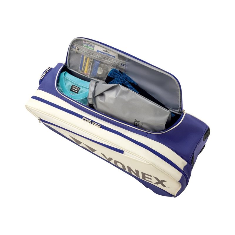 Yonex กระเป๋าเทนนิส Expert Racquet Bag (6pcs) | White/Deep Blue ( BA02526EXWDPB ) - Image 8