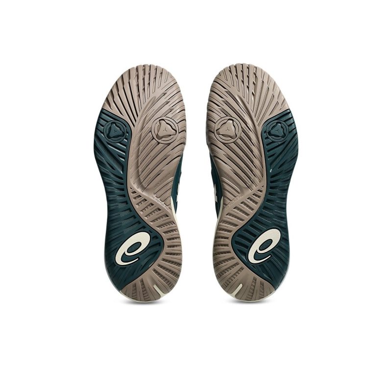 Asics รองเท้าเทนนิสผู้ชาย Gel-Resolution X Wide (2E) | Saxon Green/Birch ( 1041A487-300 ) - Image 6