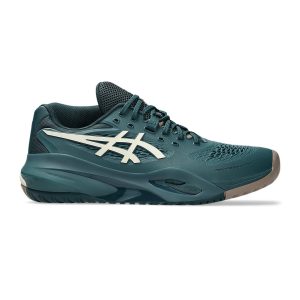 Asics รองเท้าเทนนิสผู้ชาย Gel-Resolution X Wide (2E) | Saxon Green/Birch ( 1041A487-300 )