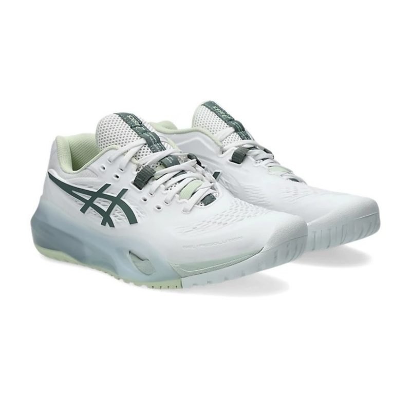 Asics รองเท้าเทนนิสผู้หญิง Gel-Resolution X | White/Monument Blue  ( 1042A279-102 ) - Image 2