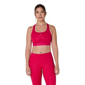 Asics สปอร์ตบรา Women's Game Compression Bra | Bright Rose ( 2042A390-700 )
