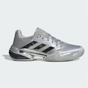 Adidas รองเท้าเทนนิสผู้ชาย Barricade 13 25th Anniversary Tennis Shoes | Silver Metallic/Silver Metallic/Dash Grey ( JP5379 )