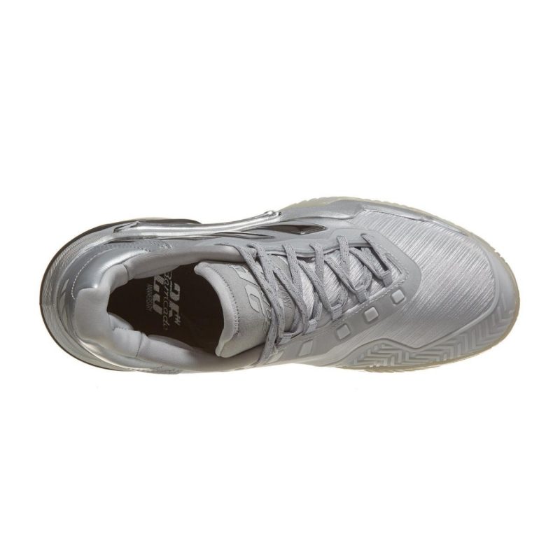 Adidas รองเท้าเทนนิสผู้หญิง Barricade 13 25th Anniversary Tennis Shoes | Silver Metallic/Silver Metallic/Dash Grey ( JR4223 ) - Image 4