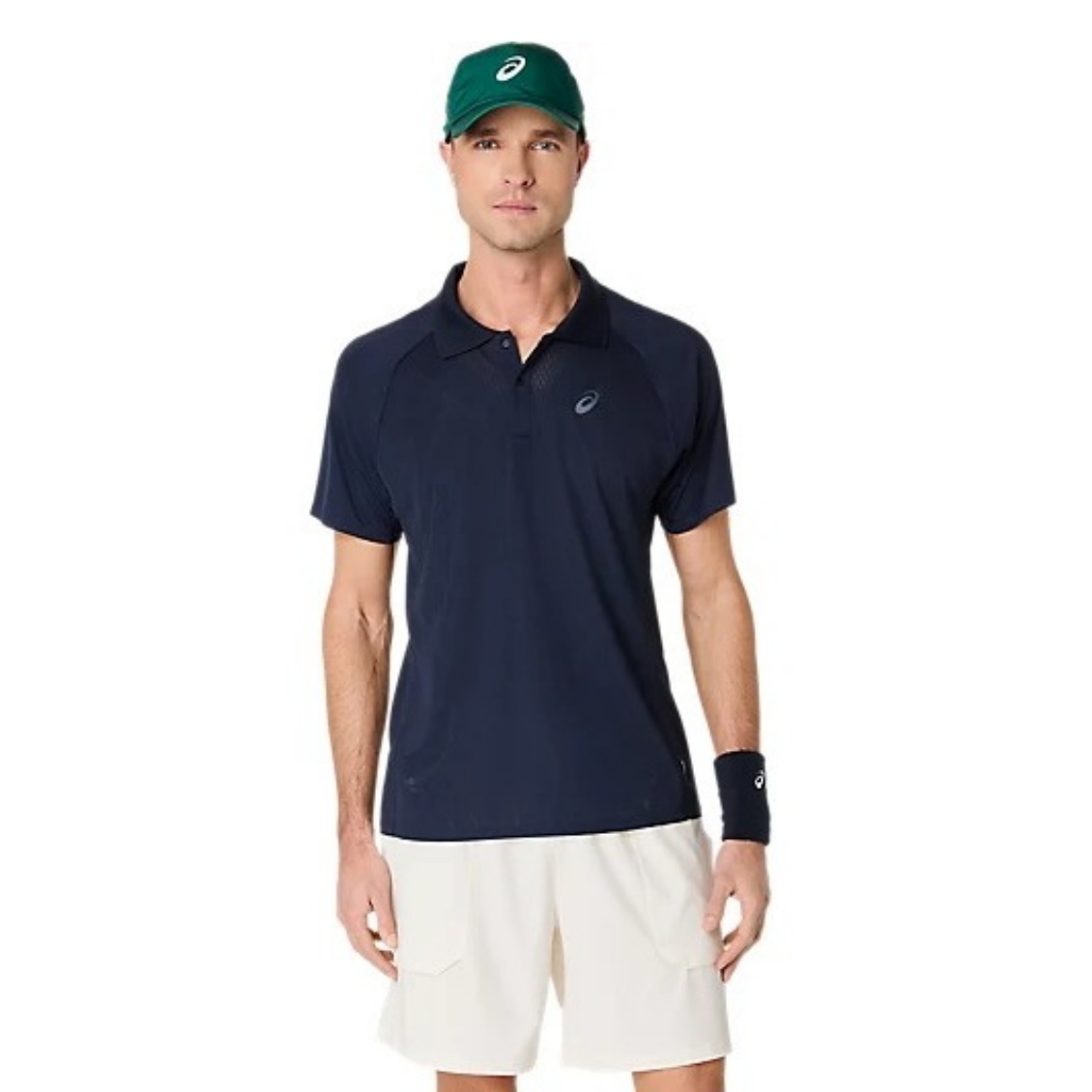 Asics เสื้อเทนนิสผู้ชาย Men’s Match Actibreeze Polo-Shirt | Midnight ( 2041A365-400 )