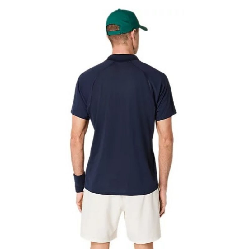 Asics เสื้อเทนนิสผู้ชาย Men’s Match Actibreeze Polo-Shirt | Midnight ( 2041A365-400 ) - Image 2