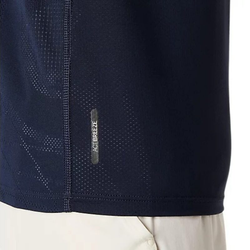 Asics เสื้อเทนนิสผู้ชาย Men’s Match Actibreeze Polo-Shirt | Midnight ( 2041A365-400 ) - Image 5