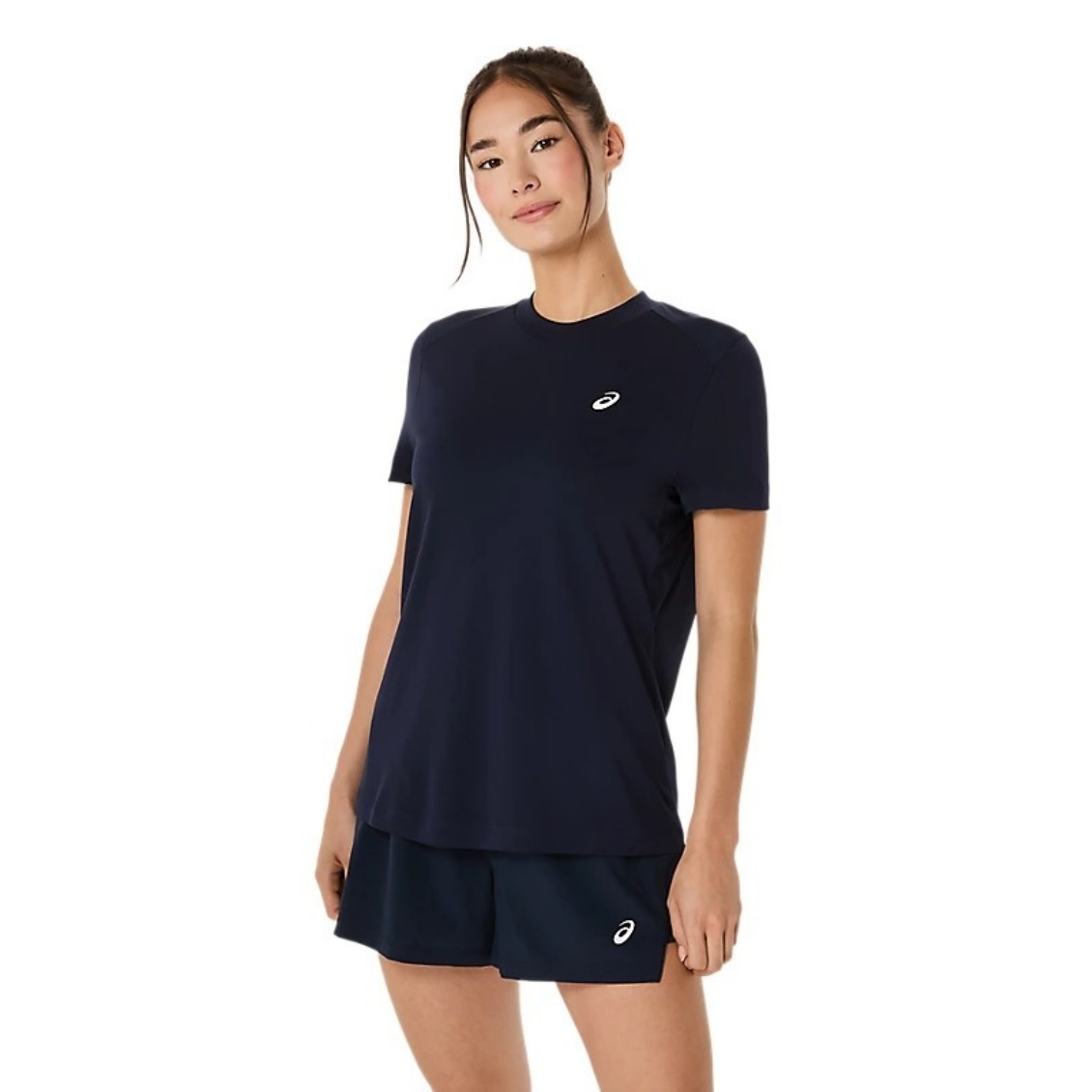 Asics เสื้อเทนนิสผู้หญิง Women's Court SS Top | Midnight ( 2042A371-400 )