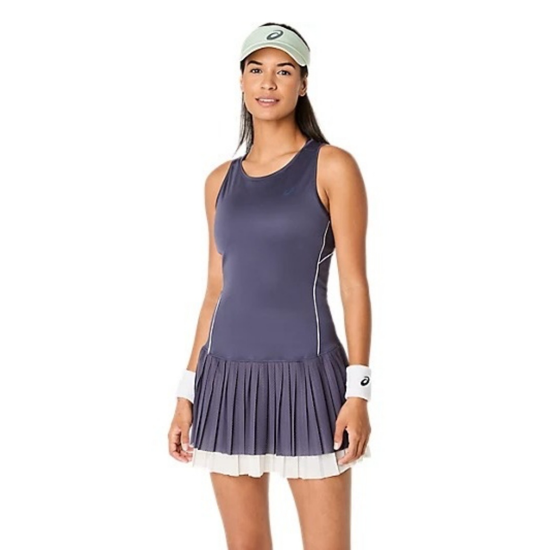Asics ชุดเดรสเทนนิสผู้หญิง Women’s Match Dress | Indigo Fog ( 2042A389-500 )