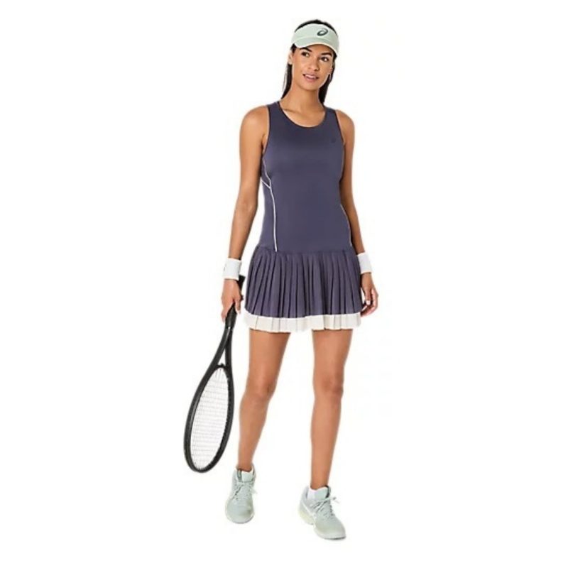 Asics ชุดเดรสเทนนิสผู้หญิง Women’s Match Dress | Indigo Fog ( 2042A389-500 ) - Image 8